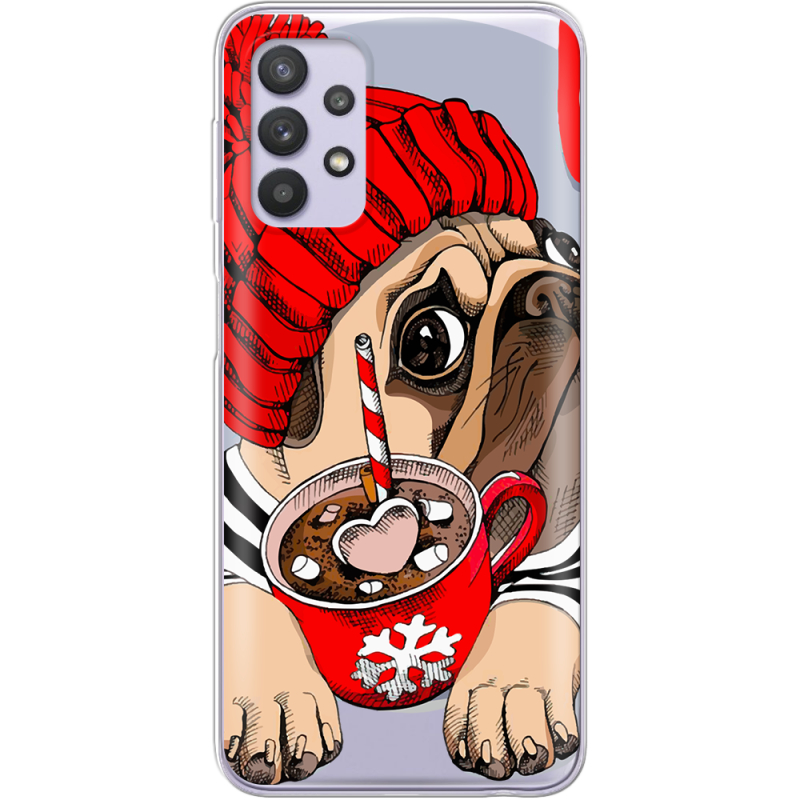 Прозрачный чехол BoxFace Samsung A525 Galaxy A52 Winter Puggy