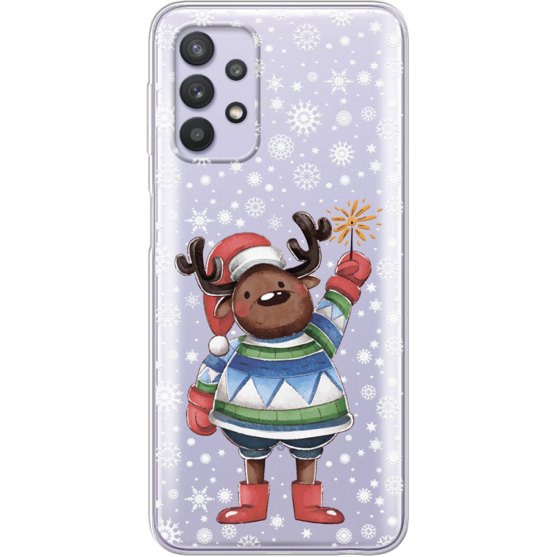 Прозрачный чехол BoxFace Samsung A525 Galaxy A52 Christmas Deer with Snow