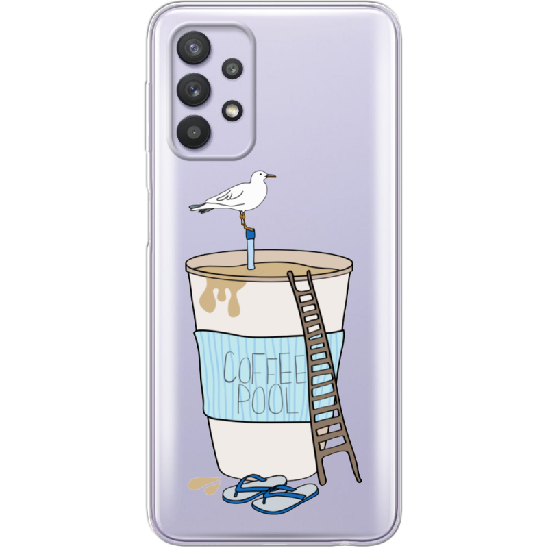 Прозрачный чехол BoxFace Samsung A525 Galaxy A52 Segull in Cofee Pool