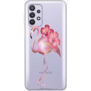 Прозрачный чехол BoxFace Samsung A525 Galaxy A52 Floral Flamingo