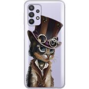 Прозрачный чехол BoxFace Samsung A525 Galaxy A52 Steampunk Cat