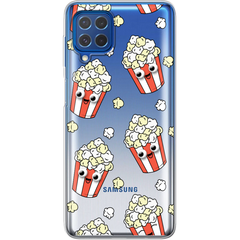 Прозрачный чехол BoxFace Samsung M625F Galaxy M62 с 3D-глазками Popcorn