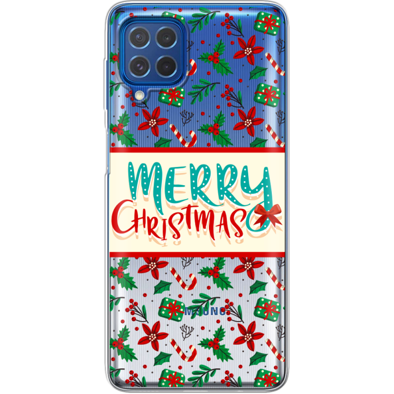 Прозрачный чехол BoxFace Samsung M625F Galaxy M62 Vintage Christmas Pattern