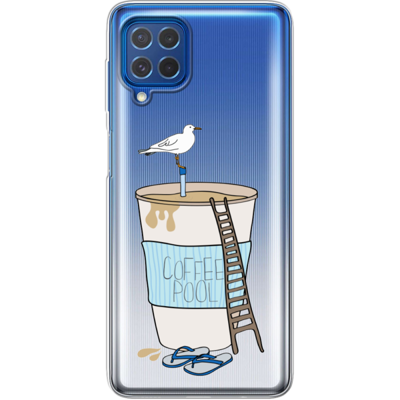 Прозрачный чехол BoxFace Samsung M625F Galaxy M62 Segull in Cofee Pool