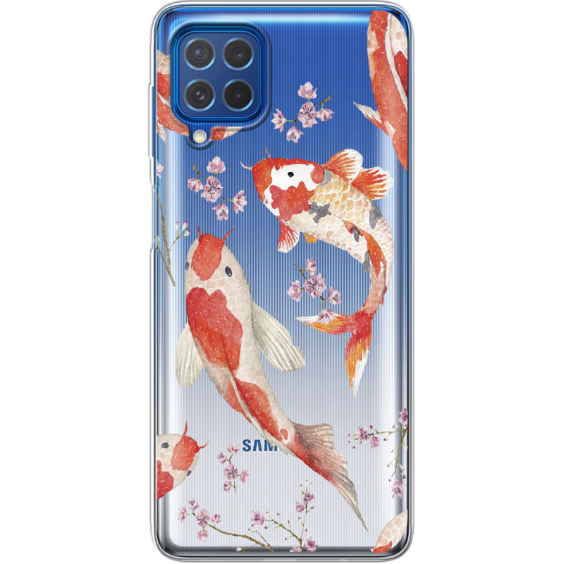 Прозрачный чехол BoxFace Samsung M625F Galaxy M62 Japanese Koi Fish