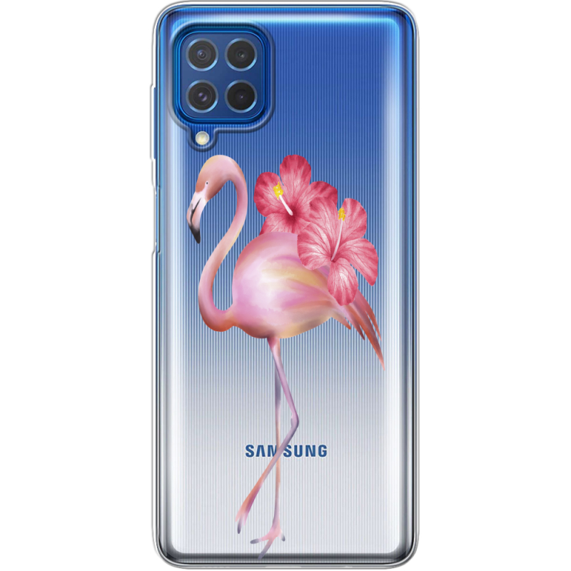 Прозрачный чехол BoxFace Samsung M625F Galaxy M62 Floral Flamingo