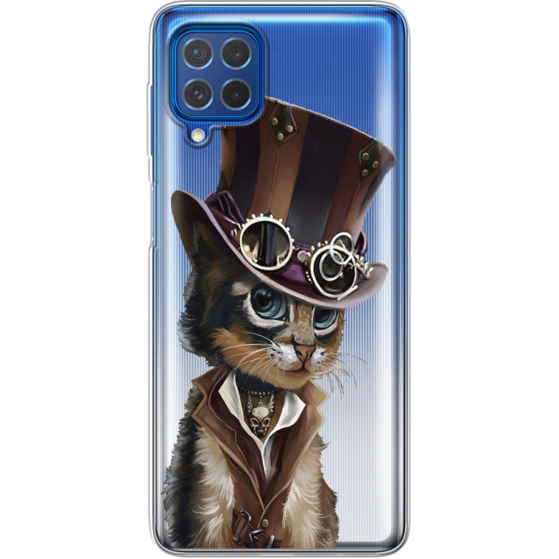 Прозрачный чехол BoxFace Samsung M625F Galaxy M62 Steampunk Cat