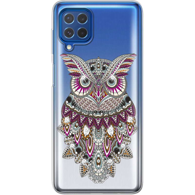 Чехол со стразами Samsung M625F Galaxy M62 Owl