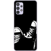 Чехол BoxFace Samsung A325 Galaxy A32 Black Sneakers