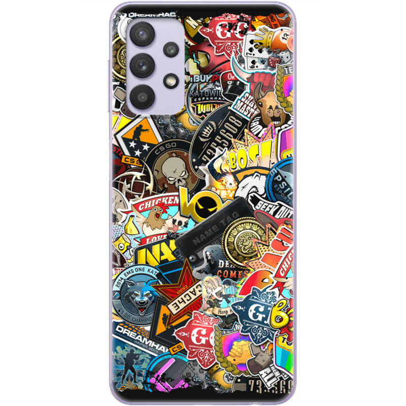 Чехол BoxFace Samsung A325 Galaxy A32 CS:Go Stickerbombing