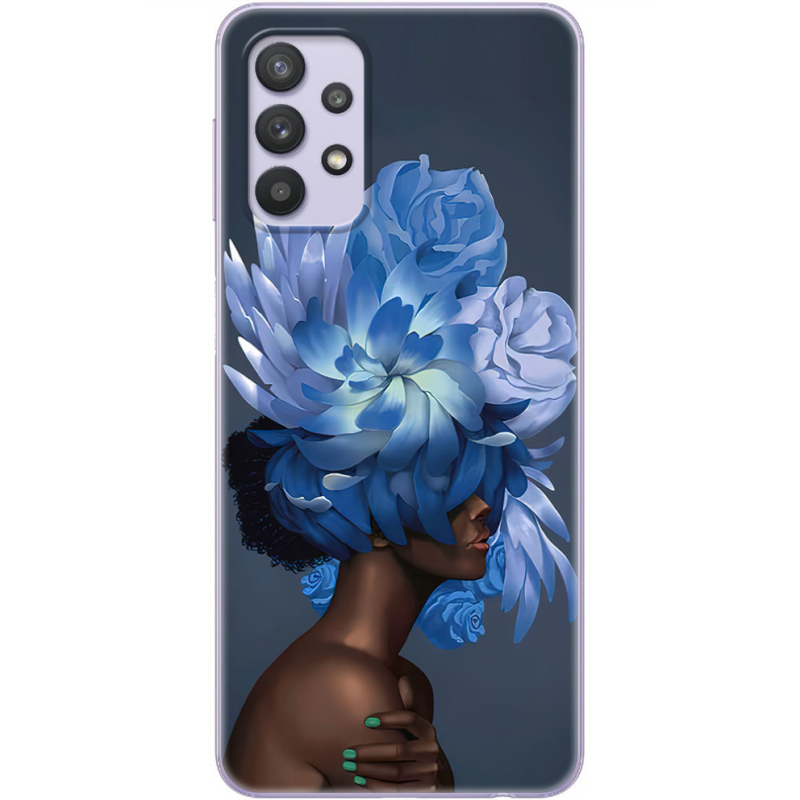 Чехол BoxFace Samsung A325 Galaxy A32 Exquisite Blue Flowers