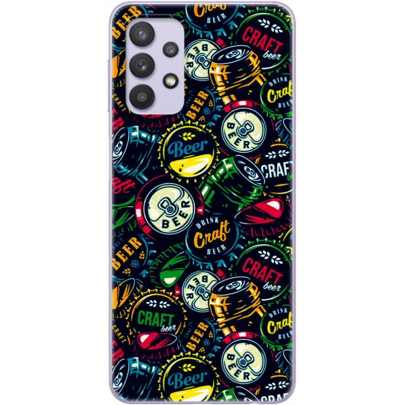 Чехол BoxFace Samsung A325 Galaxy A32 Bottle Caps