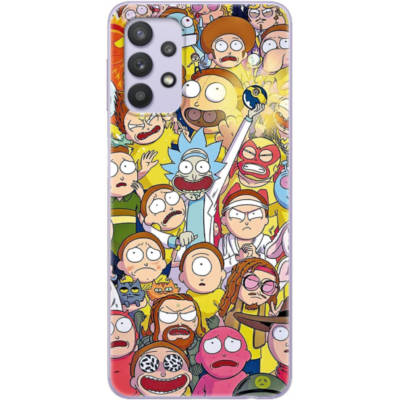 Чехол BoxFace Samsung A325 Galaxy A32 Rick and Morty