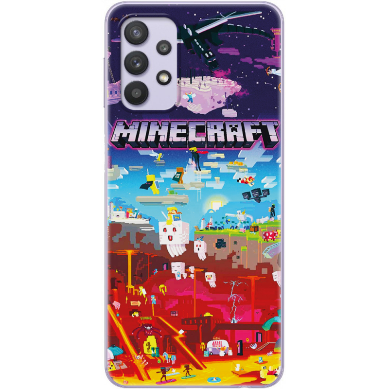 Чехол BoxFace Samsung A325 Galaxy A32 Minecraft World Beyond