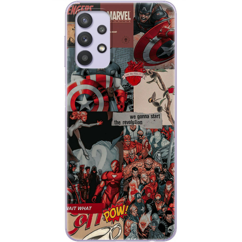 Чехол BoxFace Samsung A325 Galaxy A32 Marvel Avengers