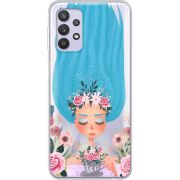 Прозрачный чехол BoxFace Samsung A325 Galaxy A32 Blue Hair