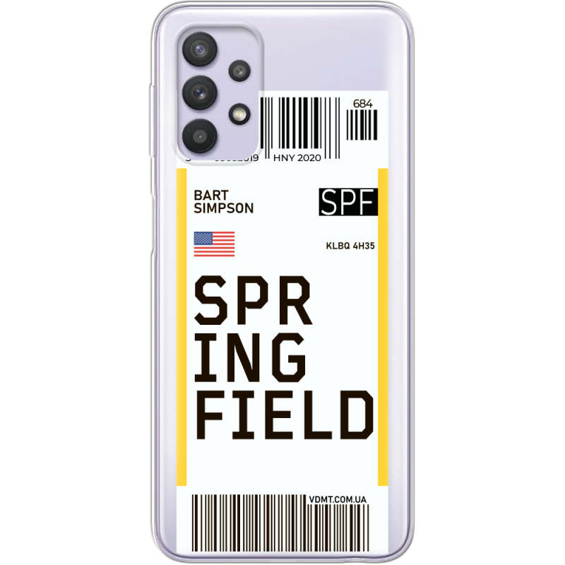 Прозрачный чехол BoxFace Samsung A325 Galaxy A32 Ticket Springfield