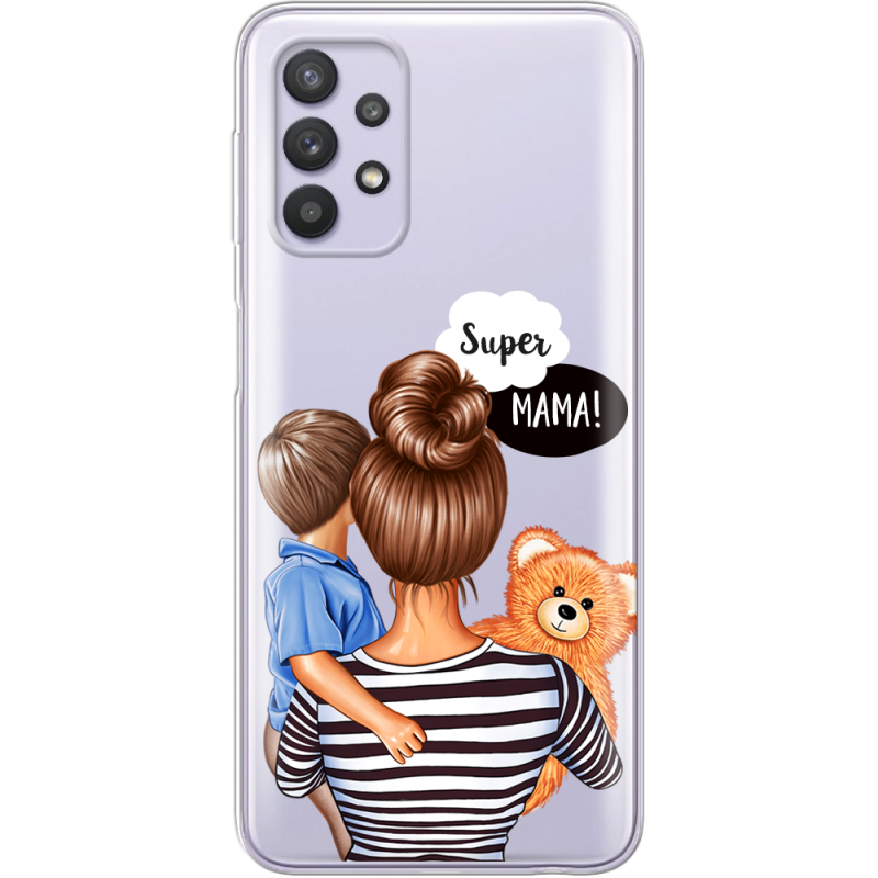 Прозрачный чехол BoxFace Samsung A325 Galaxy A32 Super Mama and Son