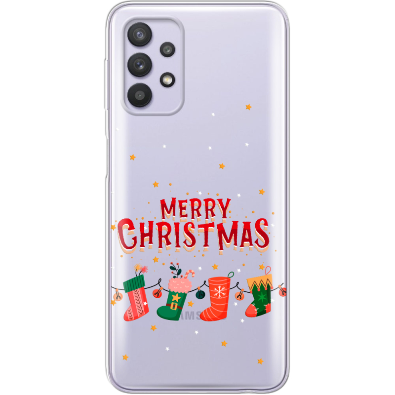 Прозрачный чехол BoxFace Samsung A325 Galaxy A32 Merry Christmas