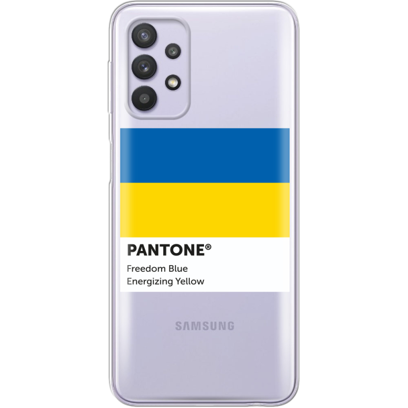 Прозрачный чехол BoxFace Samsung A325 Galaxy A32 Pantone вільний синій