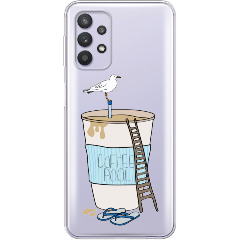 Прозрачный чехол BoxFace Samsung A325 Galaxy A32 Segull in Cofee Pool