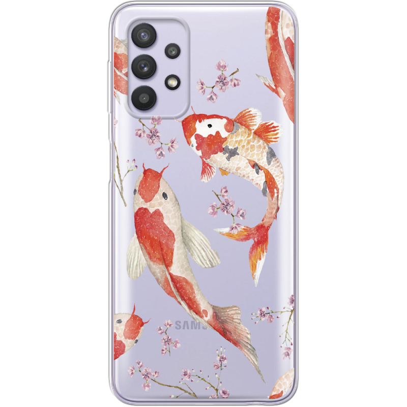 Прозрачный чехол BoxFace Samsung A325 Galaxy A32 Japanese Koi Fish