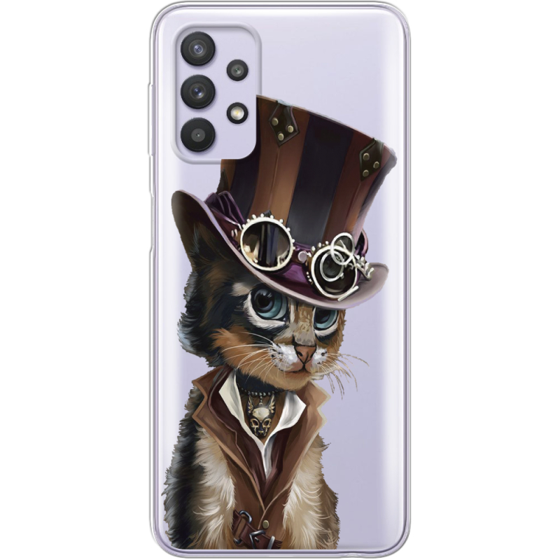 Прозрачный чехол BoxFace Samsung A325 Galaxy A32 Steampunk Cat