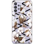 Прозрачный чехол BoxFace Samsung A325 Galaxy A32 Cotton flowers