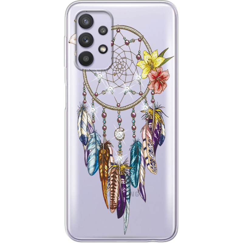 Чехол со стразами Samsung A325 Galaxy A32 Dreamcatcher