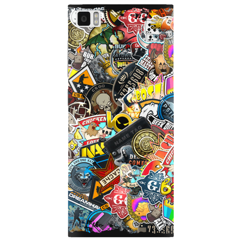 Чехол Uprint Xiaomi Mi 3 CS:Go Stickerbombing