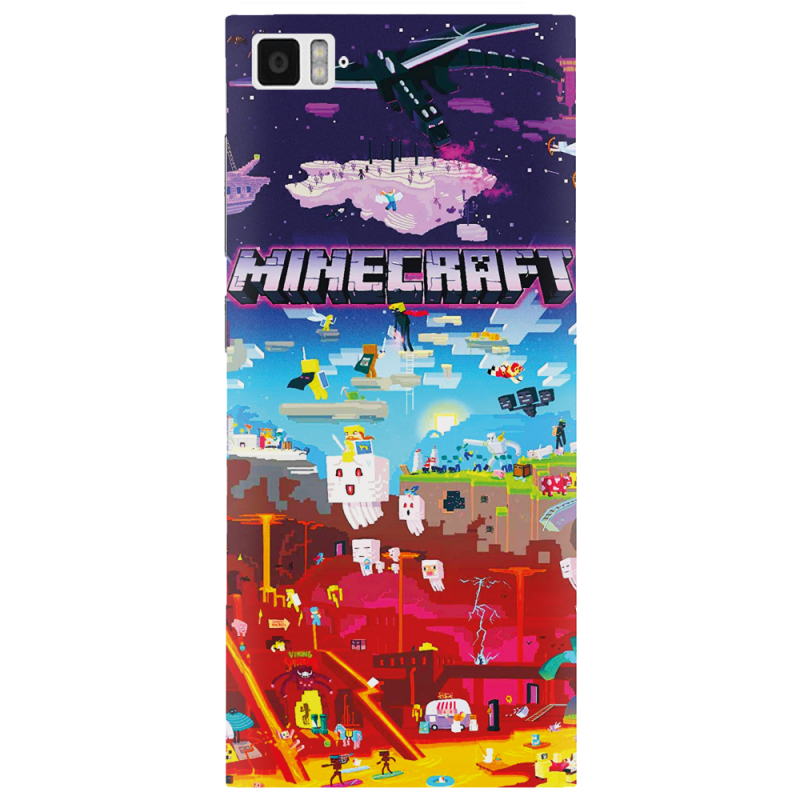 Чехол Uprint Xiaomi Mi 3 Minecraft World Beyond