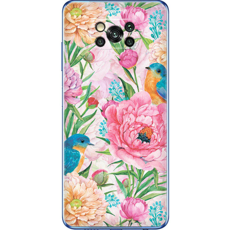 Чехол BoxFace Poco X3 Pro Birds in Flowers