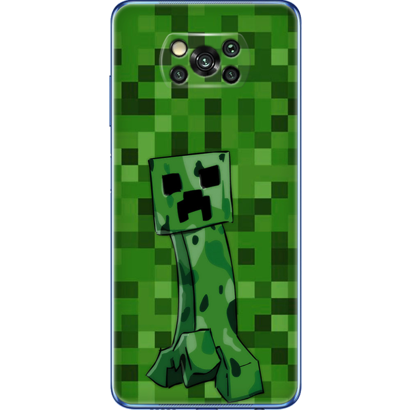 Чехол BoxFace Poco X3 Pro Minecraft Creeper