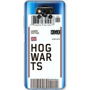 Прозрачный чехол BoxFace Xiaomi Poco X3 Pro Ticket Hogwarts