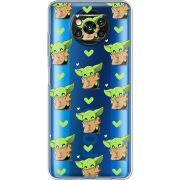 Прозрачный чехол BoxFace Xiaomi Poco X3 Pro Pattern Baby Yoda