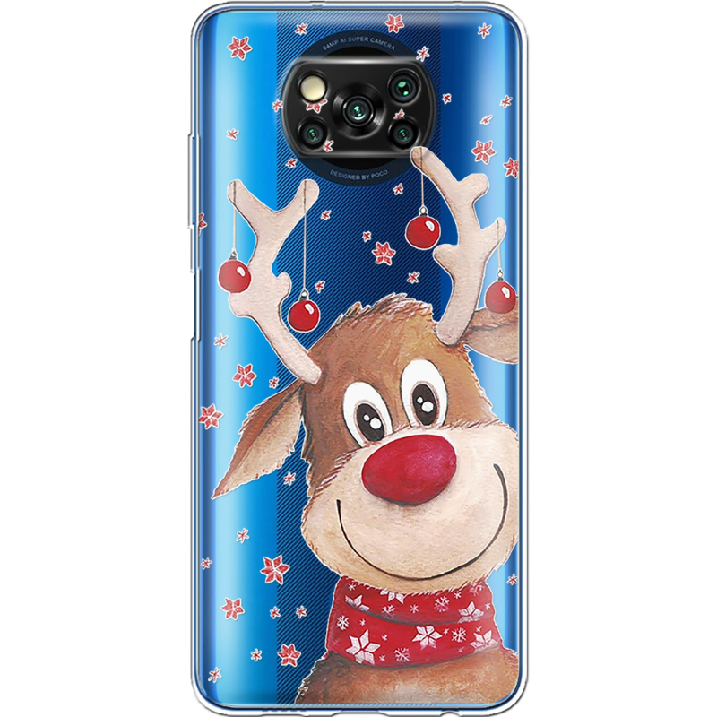 Прозрачный чехол BoxFace Xiaomi Poco X3 Pro Winter Deer