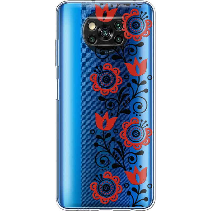 Прозрачный чехол BoxFace Xiaomi Poco X3 Pro Ethno Ornament