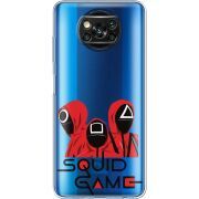 Прозрачный чехол BoxFace Xiaomi Poco X3 Pro siquid game люди в красном