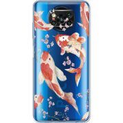Прозрачный чехол BoxFace Xiaomi Poco X3 Pro Japanese Koi Fish