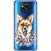 Прозрачный чехол BoxFace Xiaomi Poco X3 Pro Winking Fox