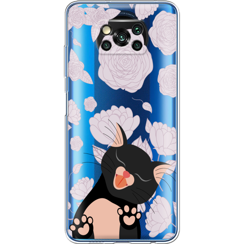 Прозрачный чехол BoxFace Xiaomi Poco X3 Pro Meow