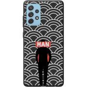 Черный чехол BoxFace Samsung A725 Galaxy A72 Man Pattern