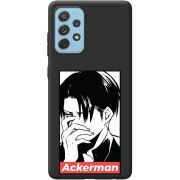 Черный чехол BoxFace Samsung A725 Galaxy A72 Attack On Titan - Ackerman