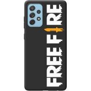 Черный чехол BoxFace Samsung A725 Galaxy A72 Free Fire White Logo
