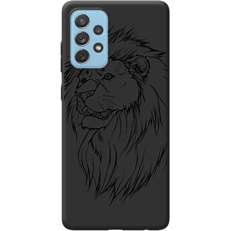 Черный чехол BoxFace Samsung A725 Galaxy A72 Lion