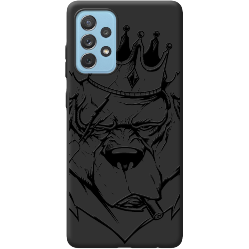 Черный чехол BoxFace Samsung A725 Galaxy A72 Bear King