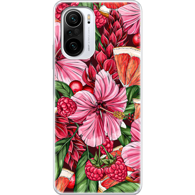 Чехол BoxFace Poco F3 Tropical Flowers