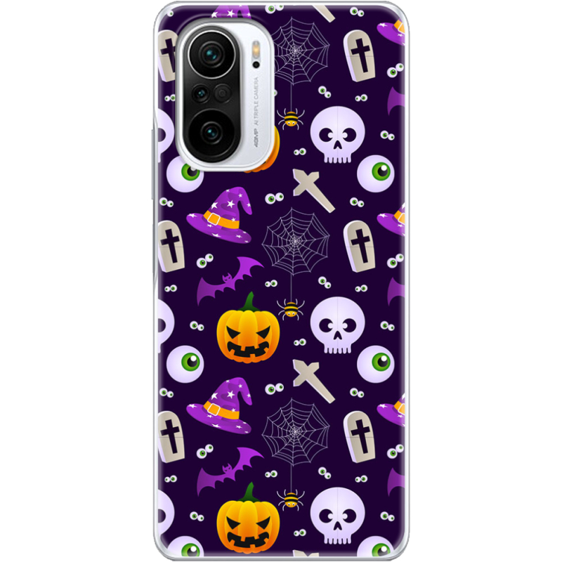 Чехол BoxFace Poco F3 Halloween Purple Mood