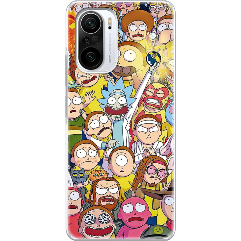 Чехол BoxFace Poco F3 Rick and Morty