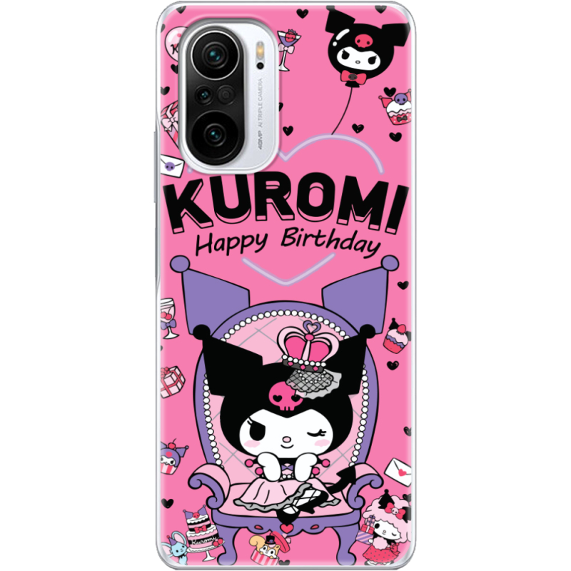 Чехол BoxFace Poco F3 День народження Kuromi